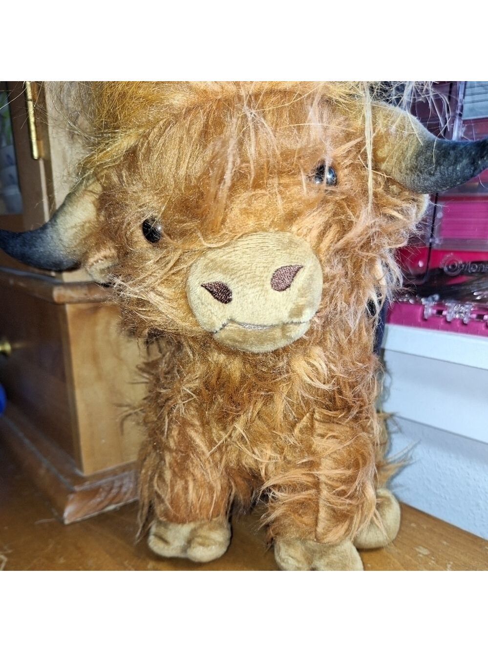 Highland Cow Plush 10 Inches Horns